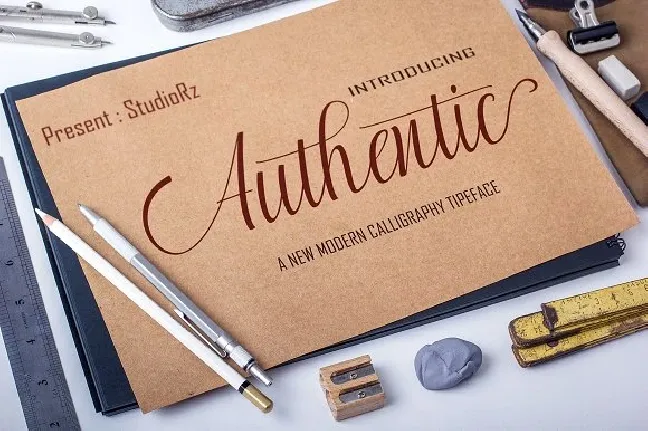 Authentic Calligraphy font