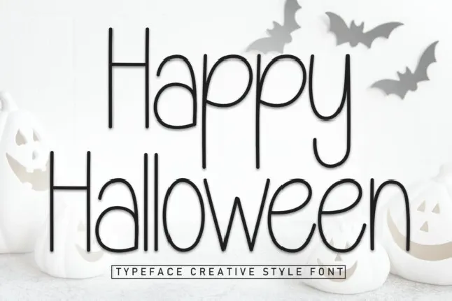 Happy Halloween Display font