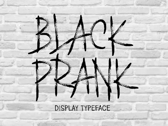 BLACK PRANK font