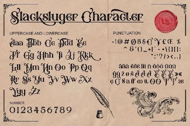 Slacksluger font