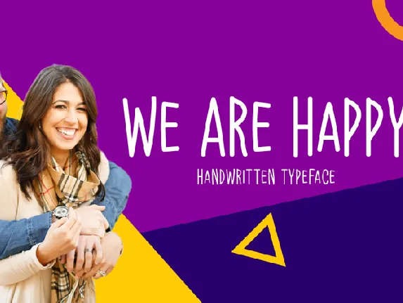 We Are Happy font