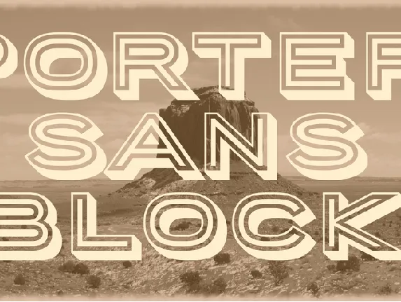 Porter Sans Block font