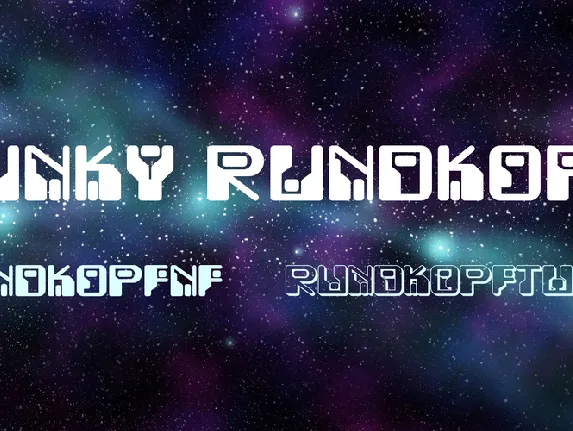 Funky Rundkopf font