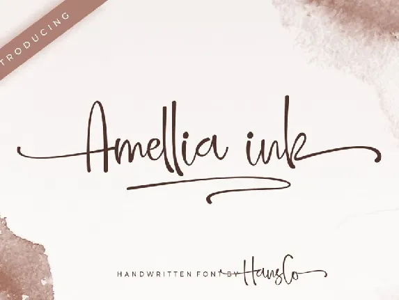 Amellia Ink font