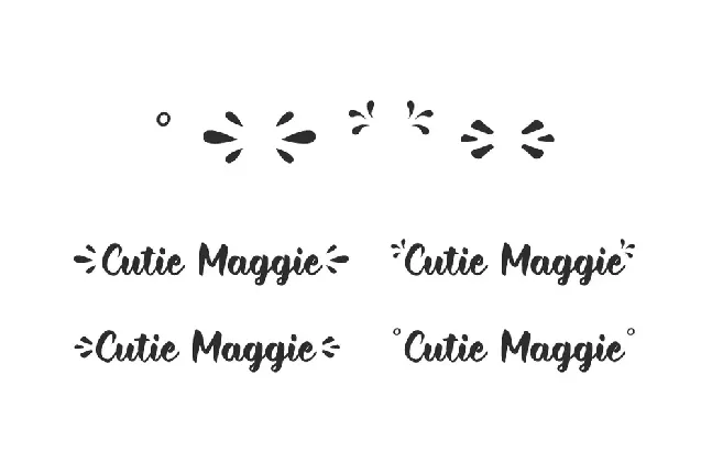 Cutie Maggie font