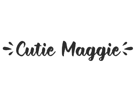 Cutie Maggie font