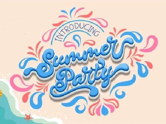 Summer Party font