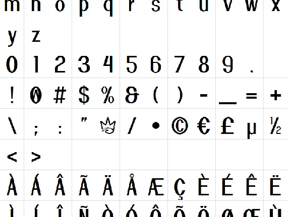 Blue Crown font