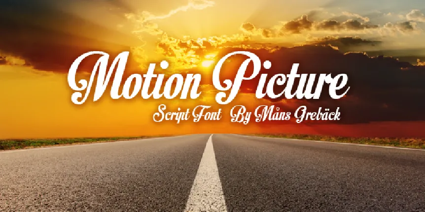 Motion Picture font