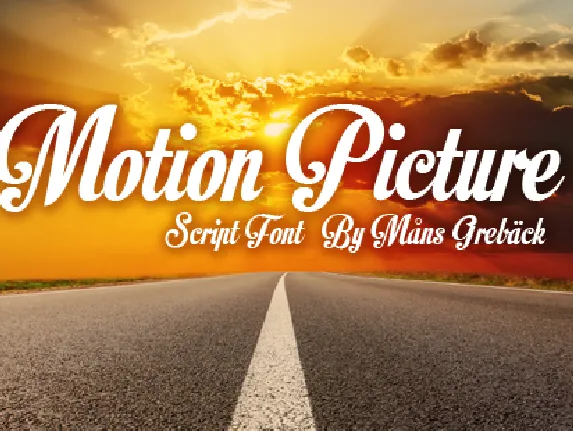 Motion Picture font