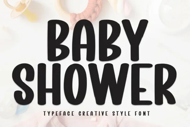 Baby Shower Display font