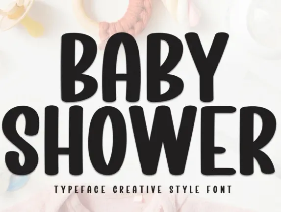 Baby Shower Display font