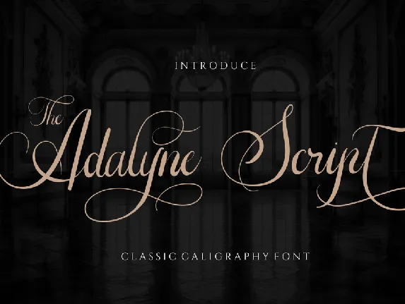 The Adelyne Script font