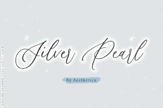 Silver Pearl font