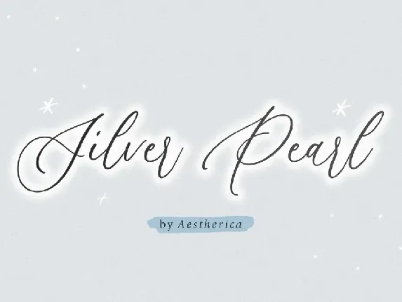 Silver Pearl font