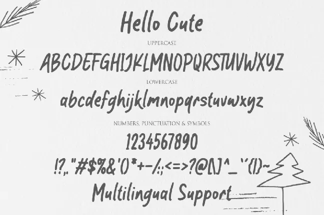 Hello Cute font