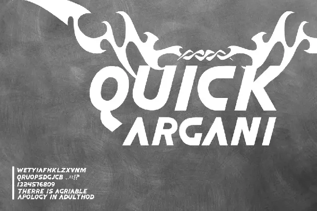 Quick Argani font