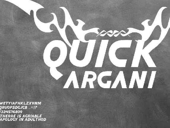 Quick Argani font