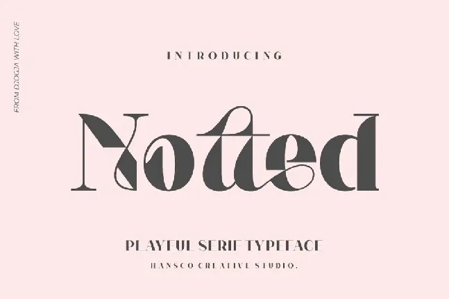 Notted Typeface font