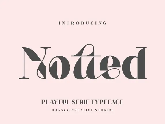 Notted Typeface font