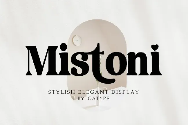 Mistoni font