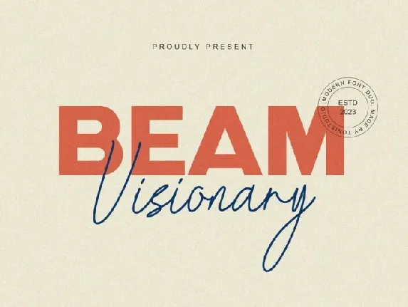 Beam Visionary font