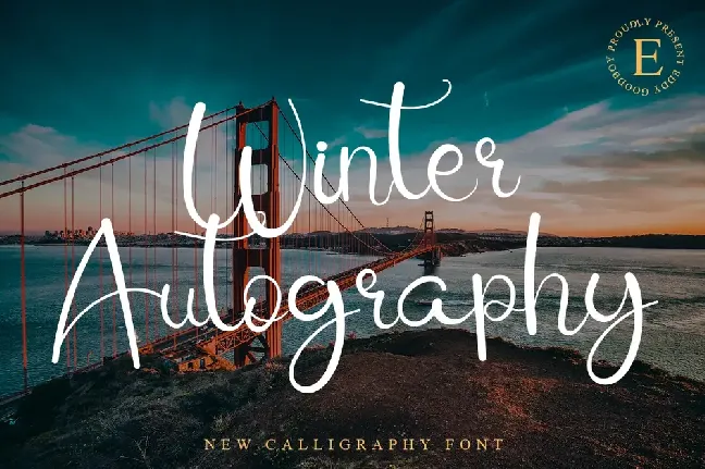 Winter Autography font