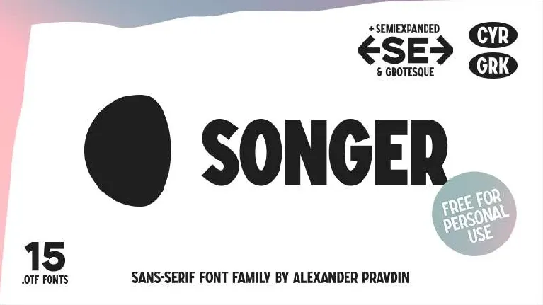 Songer Family font