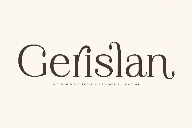 Gerislan font