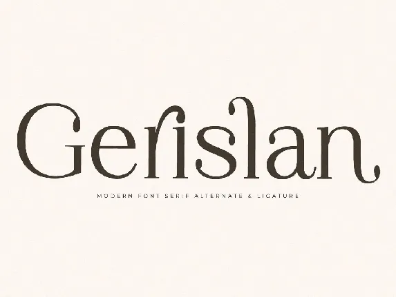 Gerislan font