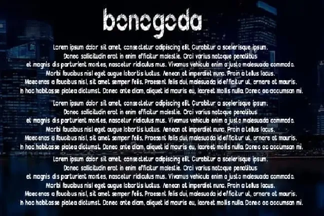 Bonogoda Display font