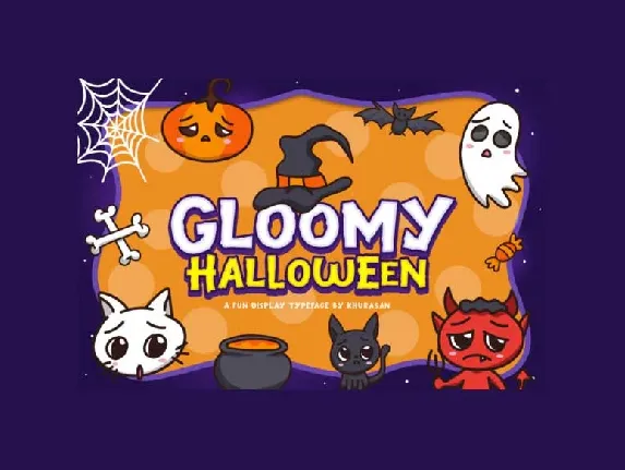 Gloomy Halloween font