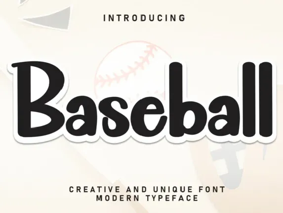 Baseball Display font