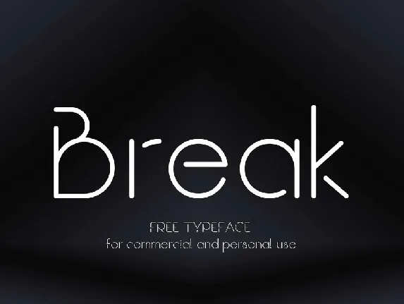 Break font