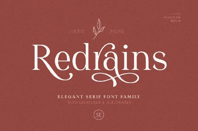 Redrains font