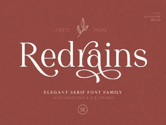 Redrains font