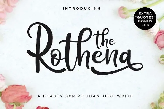 The Rothena font