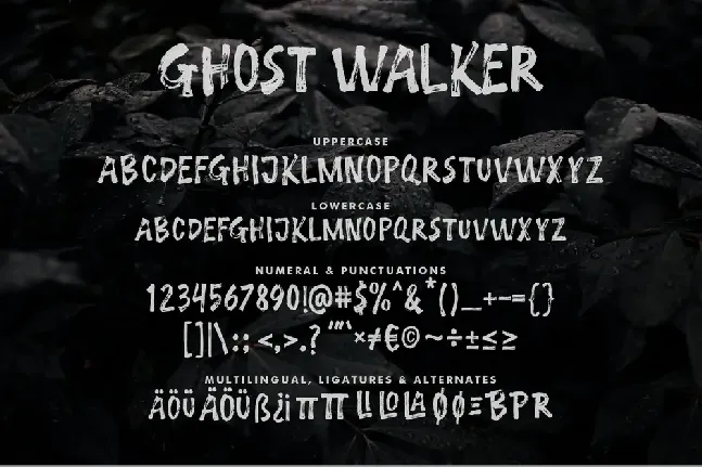 GHOST WALKER FREE font