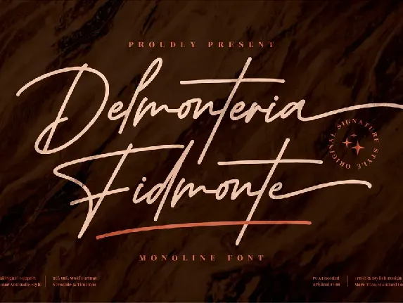 Delmonteria Fidmonte font