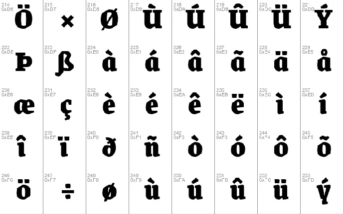 Grenze font