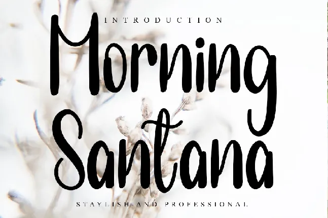 Morning Santana font