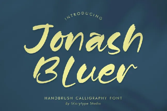 Jonash Bluer font