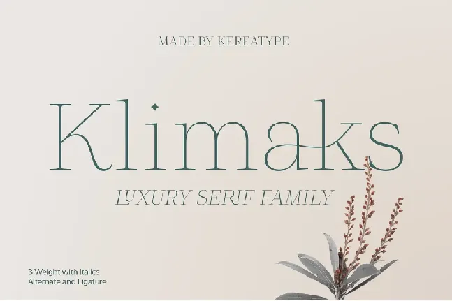 Klimaks font