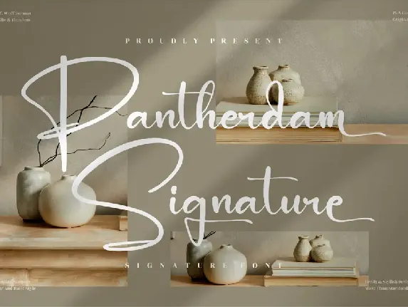 Pantherdam Signature font