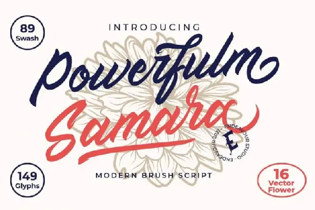 Powerfulm Samara Script font