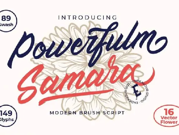 Powerfulm Samara Script font