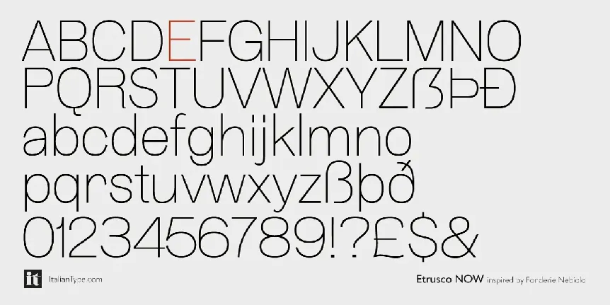 Etrusco Now font