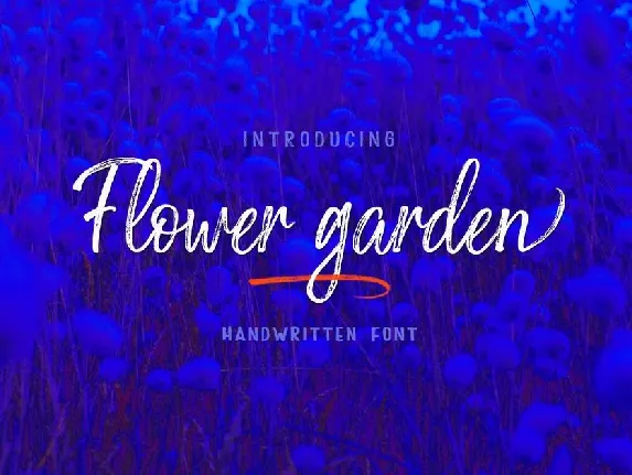 Flower Garden font