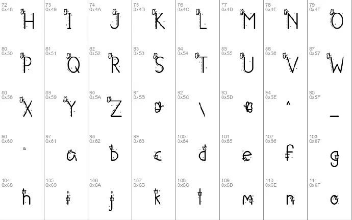 Betterflies font