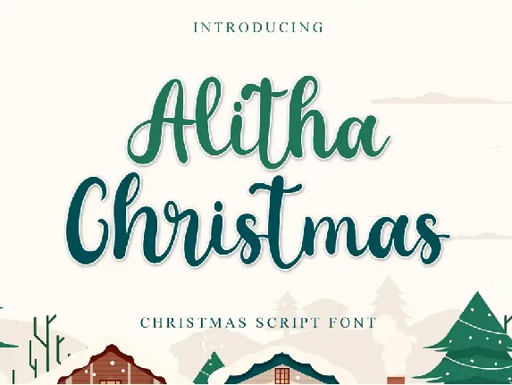 Alitha Christmas - Personal Use font